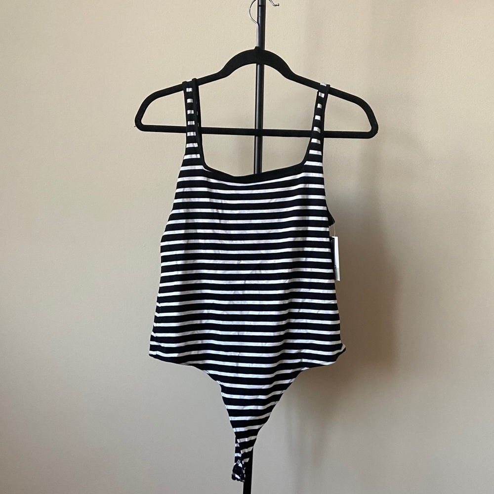 Black and white bodysuit